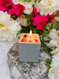 Square shape candle